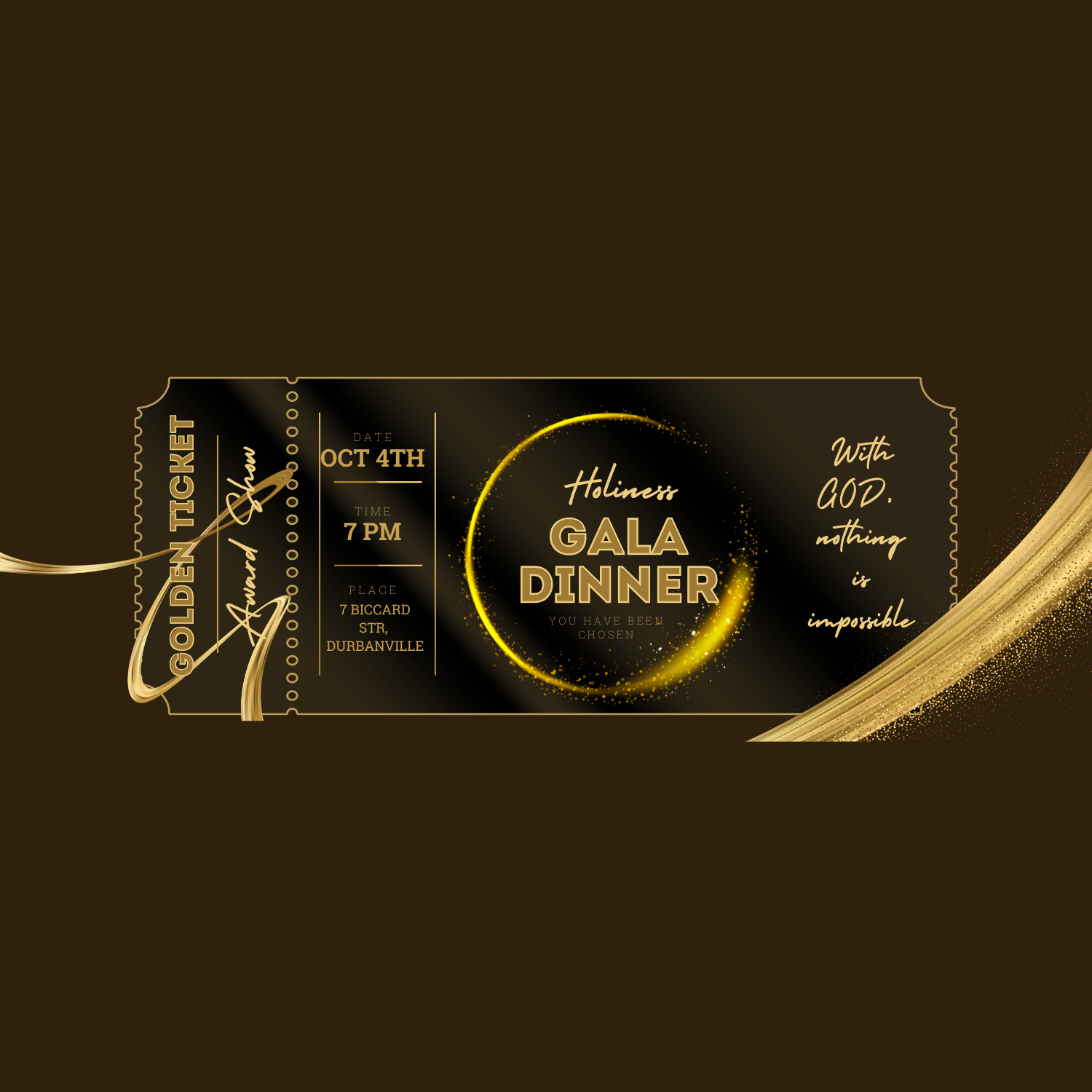 Holiness Gala Dinner