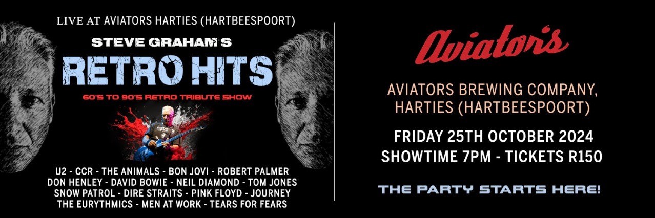 Steve Graham's Retro Hits  - 60's to 90's Retro tribute show - Aviators Brewing Company, Harties