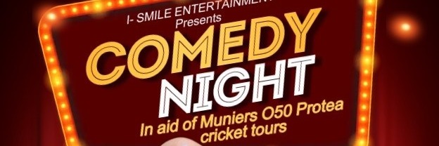 Comedy night in aid of Munier Holliday's Veteran Protea Cricket Tours