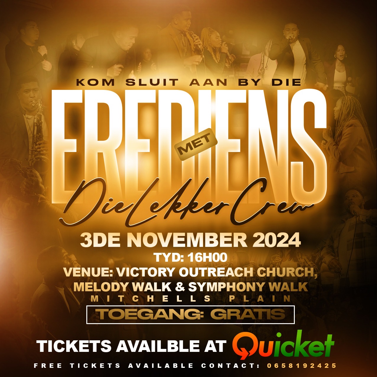 Kom sluit aan by die Erediens met DLC