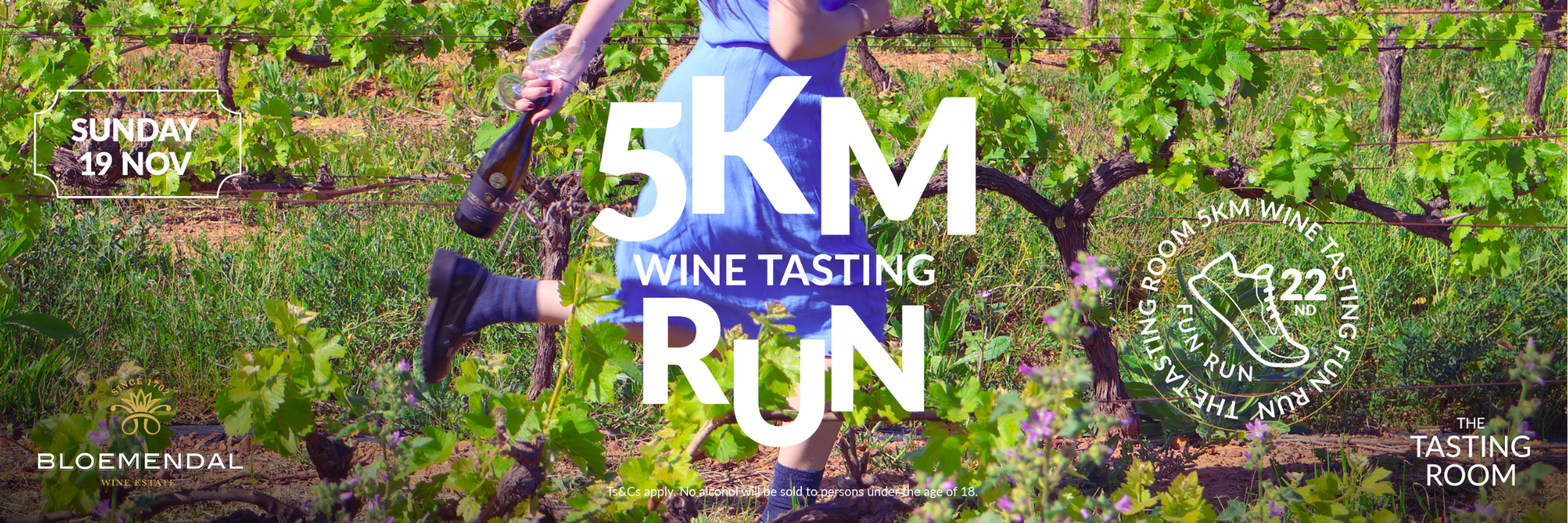 22nd 5KM Wine Tasting Fun Run Event