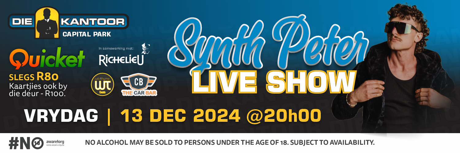 Synth Peter Live at Die Kantoor, Capital park.