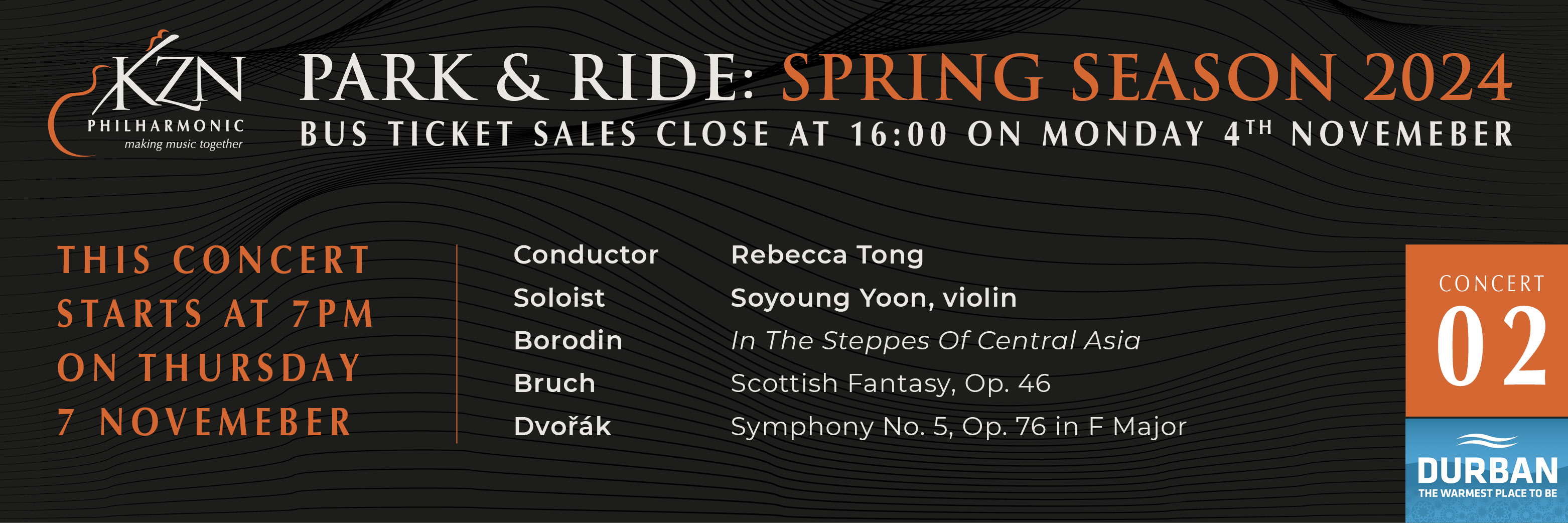 KZN Philharmonic Orchestra 2024 SPRING Park & Ride Concert 2