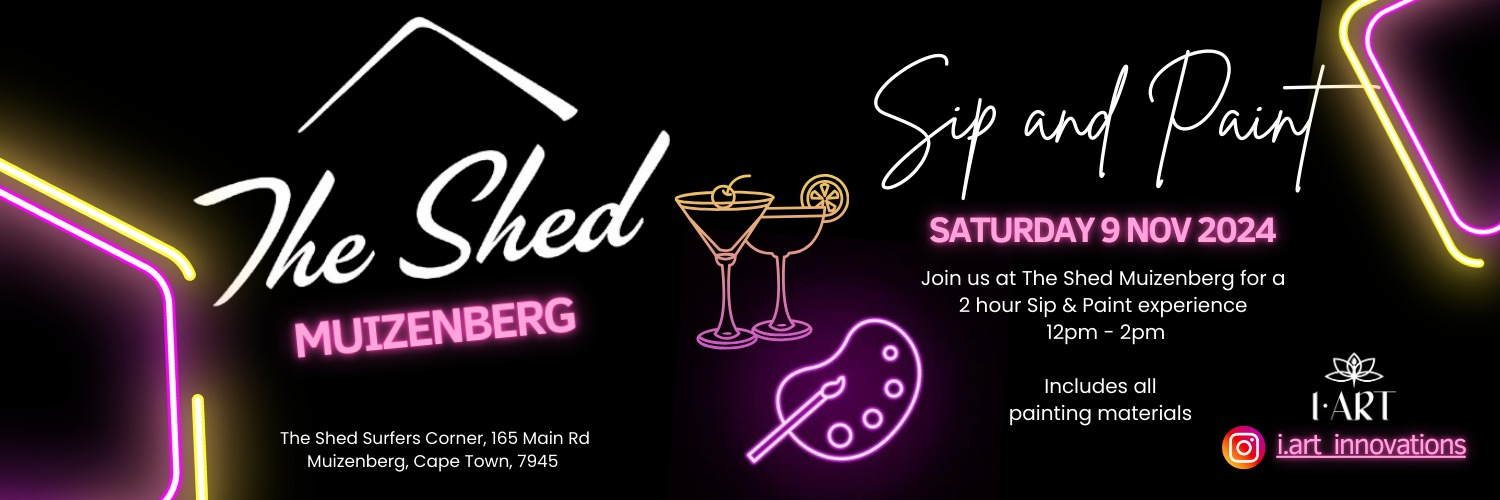 Sip & Paint at The Shed, Surfers Corner Muizenberg - hosted by I.Art