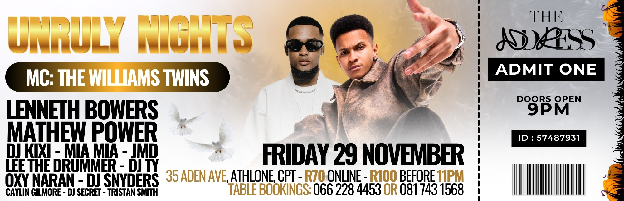 Unruly Nights x The Address