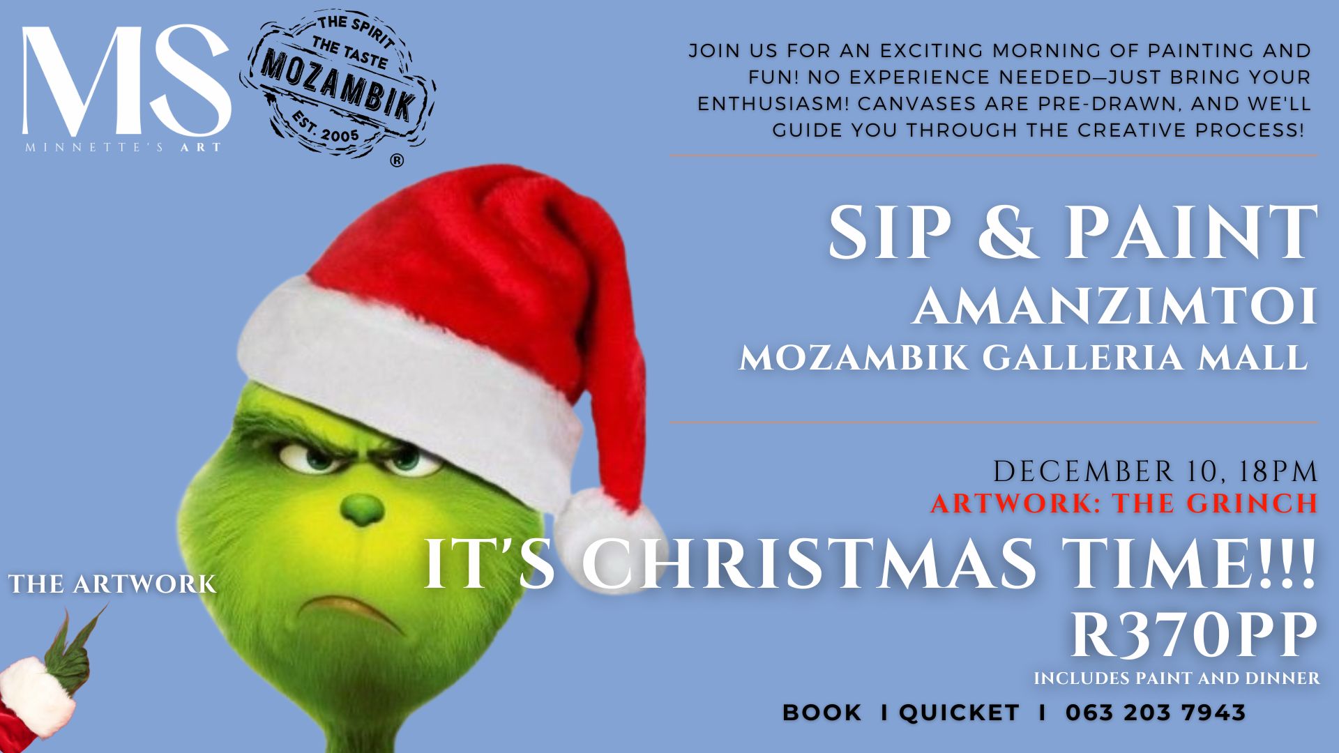 Sip & Paint - Amanzimtoti Mozambik Galleria