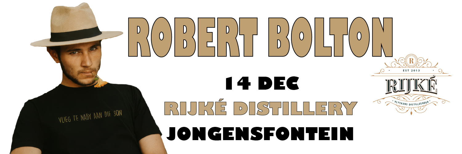 Robert Bolton, Stilbaai (Free Entry To This Event) No Tickets Needed