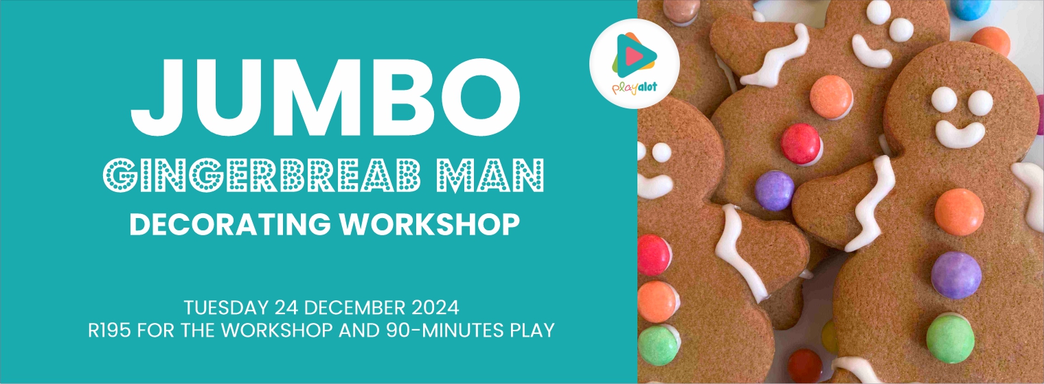 The Muffin Man – Glaze & decorate a jumbo gingerbread man @ Playalot - 24 December 2024