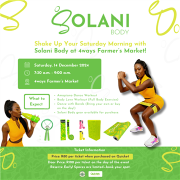 Shake Up Your Saturday Morning with Solani Body At 4Ways Farmers Market photo 1