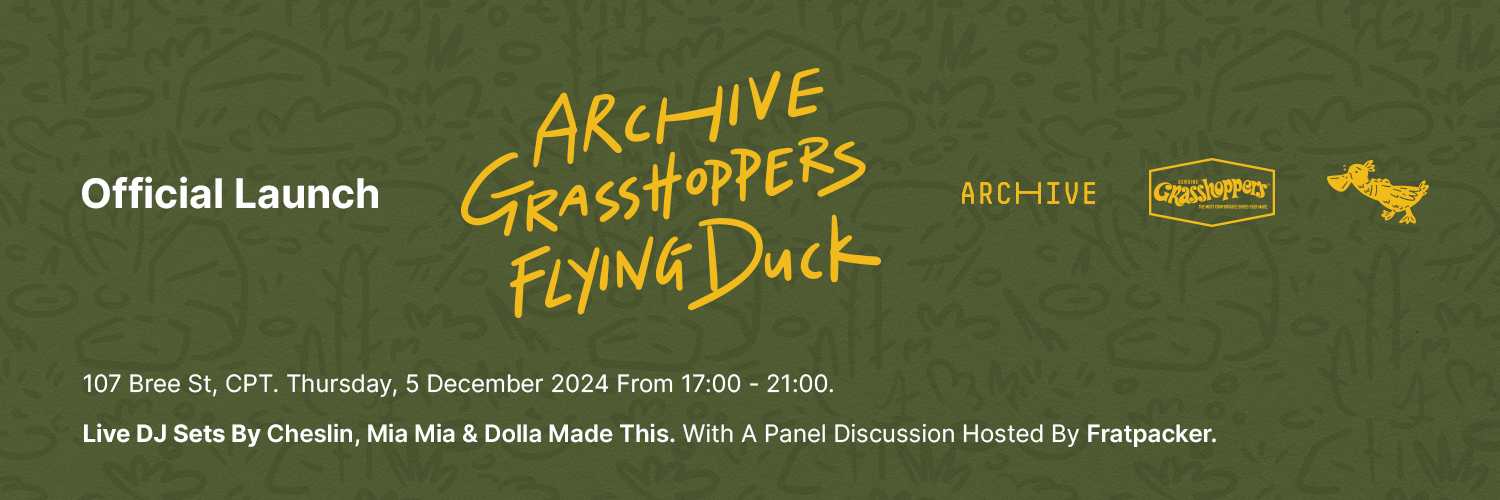 Archive First Thursday: Archive x Grasshoppers x Flying Duck Official Launch