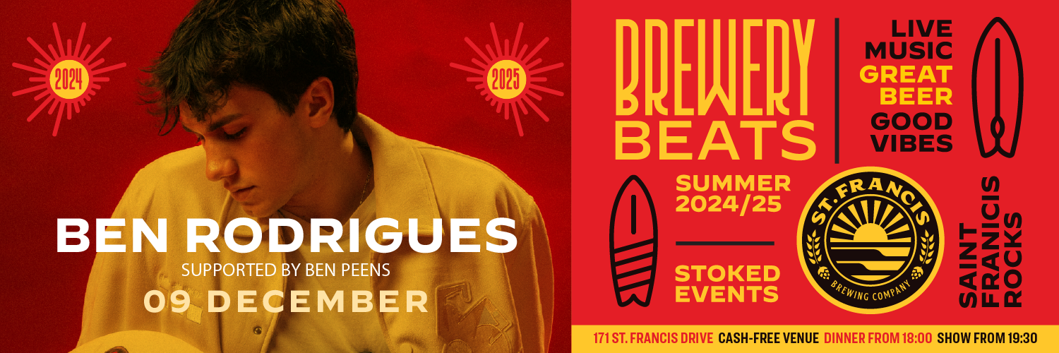 Ben Rodrigues opened by Ben Peens @ St Francis Brewery