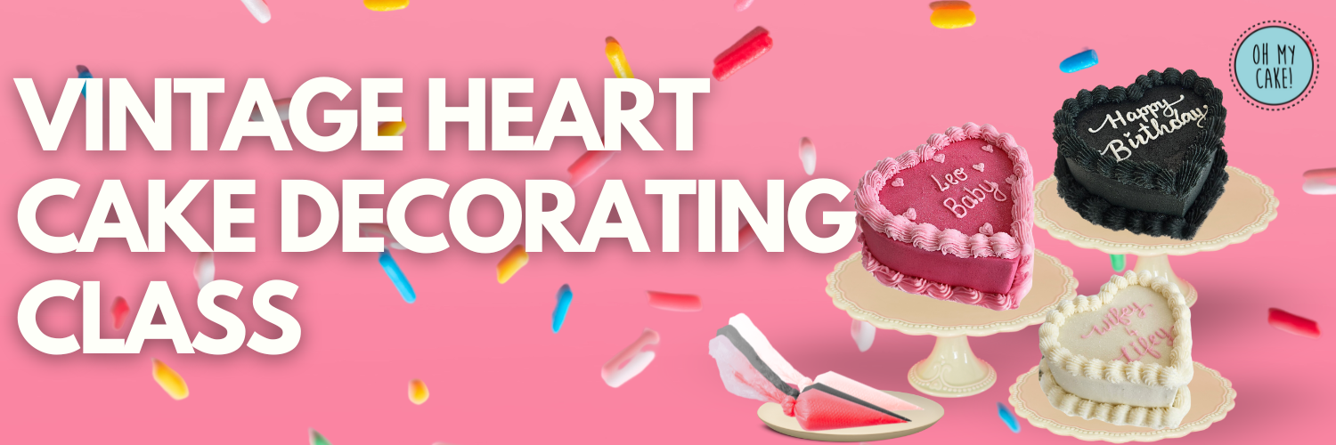 Vintage Heart Cake Decorating Class