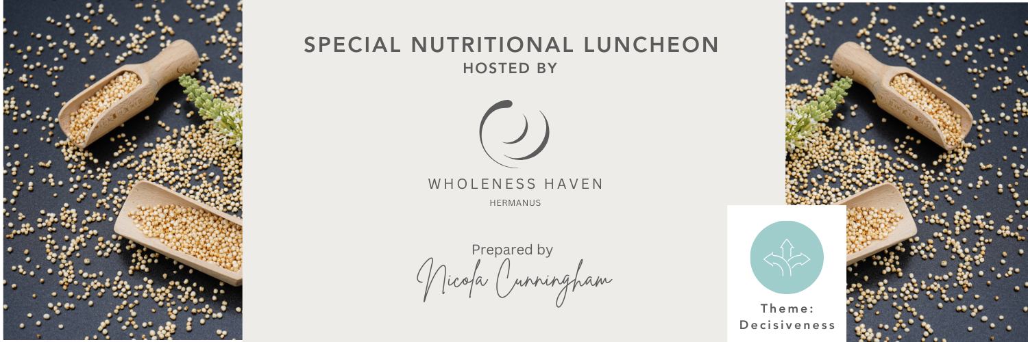 Nutritional Ayurvedic inspired luncheon at Wholeness Haven - Hermanus - Prepared by Nicola Cunningham