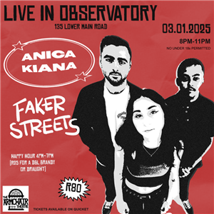 Book tickets for ANICA KIANA x FAKER STREETS