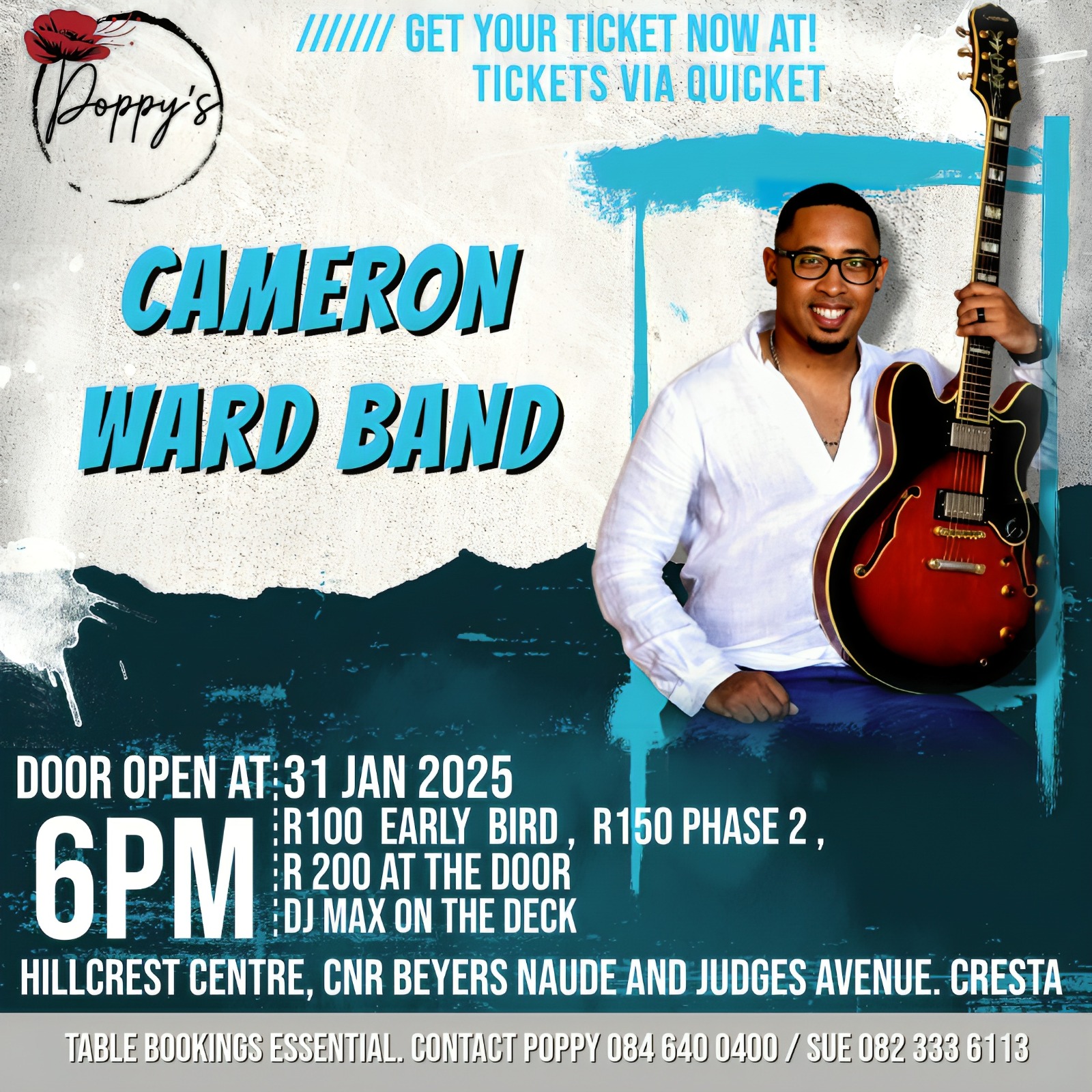 Cameron Ward Band @ Poppy's Cresta