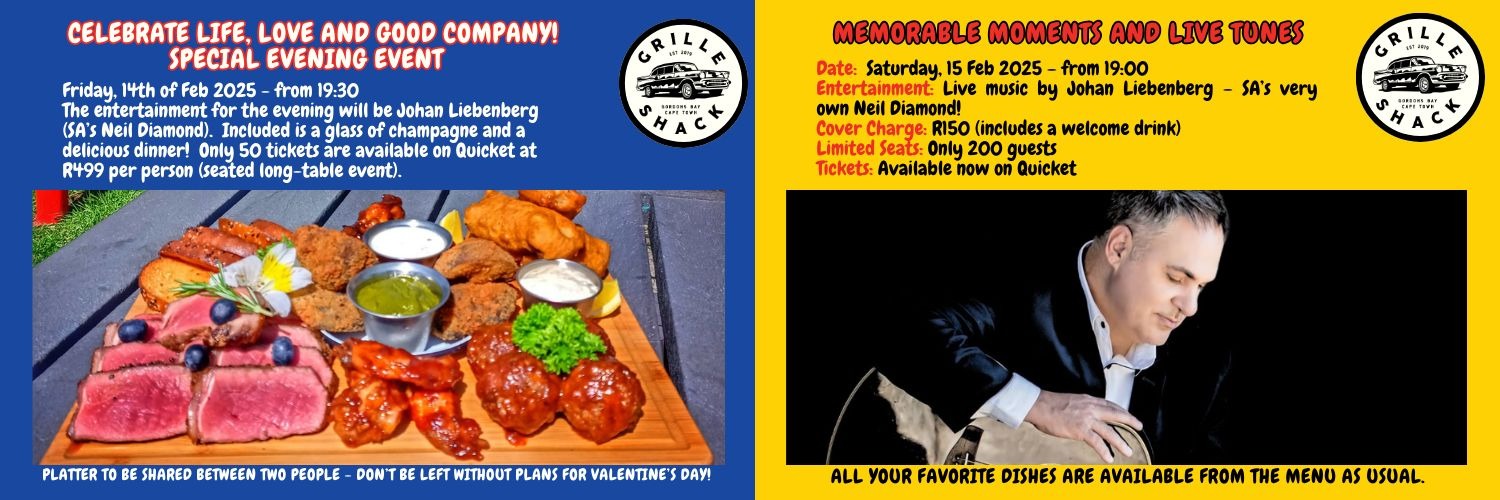 JOHAN LIEBENBERG’S “SOLITARY MAN – A TRIBUTE TO NEIL DIAMOND” 14 February 2025