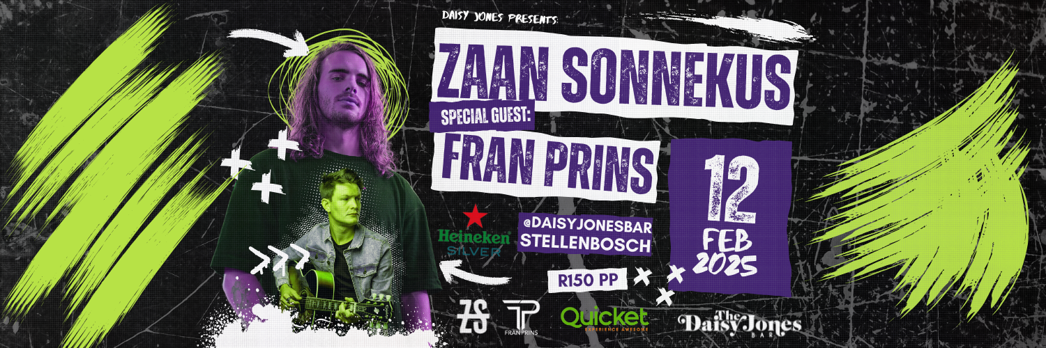 Zaan Sonnekus & Fran Prins - LIVE at Daisy Jones, Stellenbosch