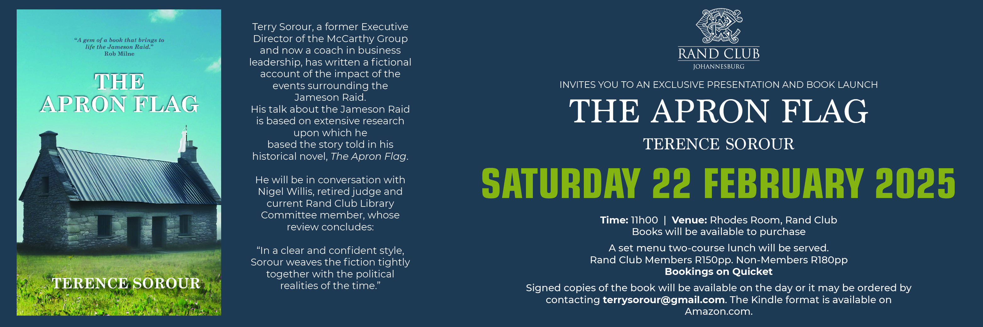 Terry Sorour "The Apron Flag" book launch