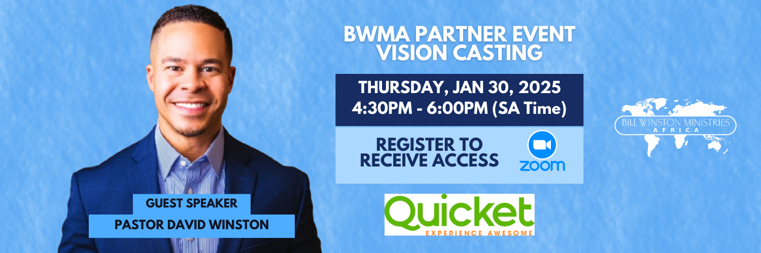 BWMA Partner Event - Vision Casting with Pastor David Winston