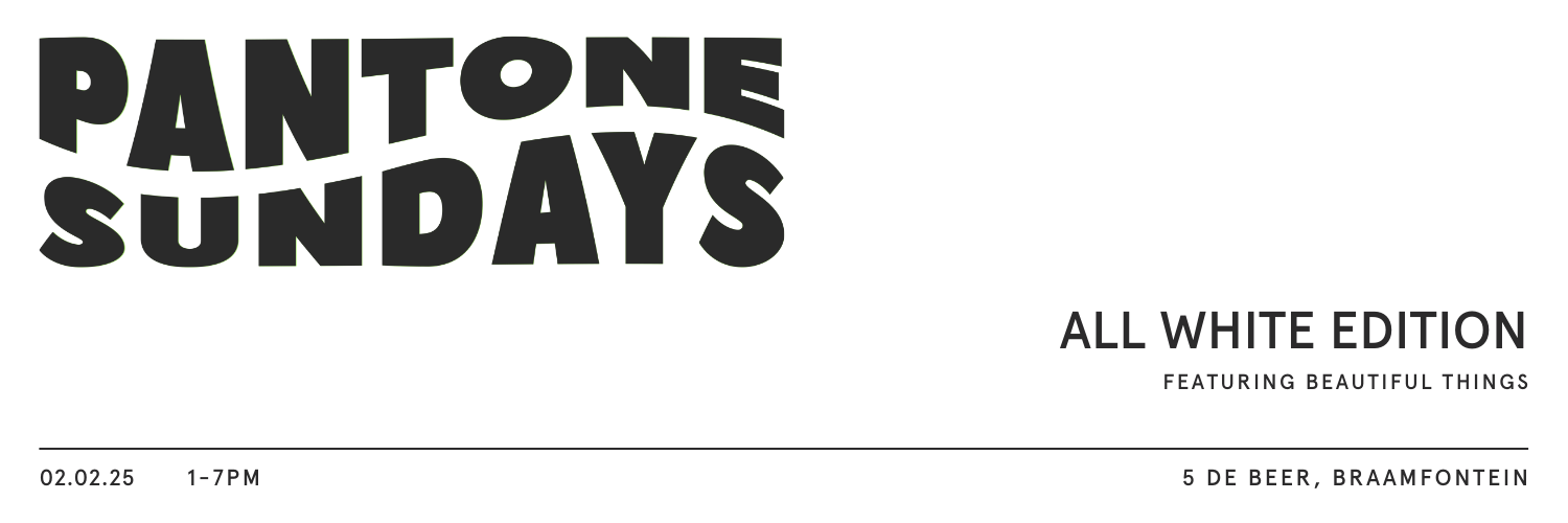 Pantone Sundays ALL WHITE edition