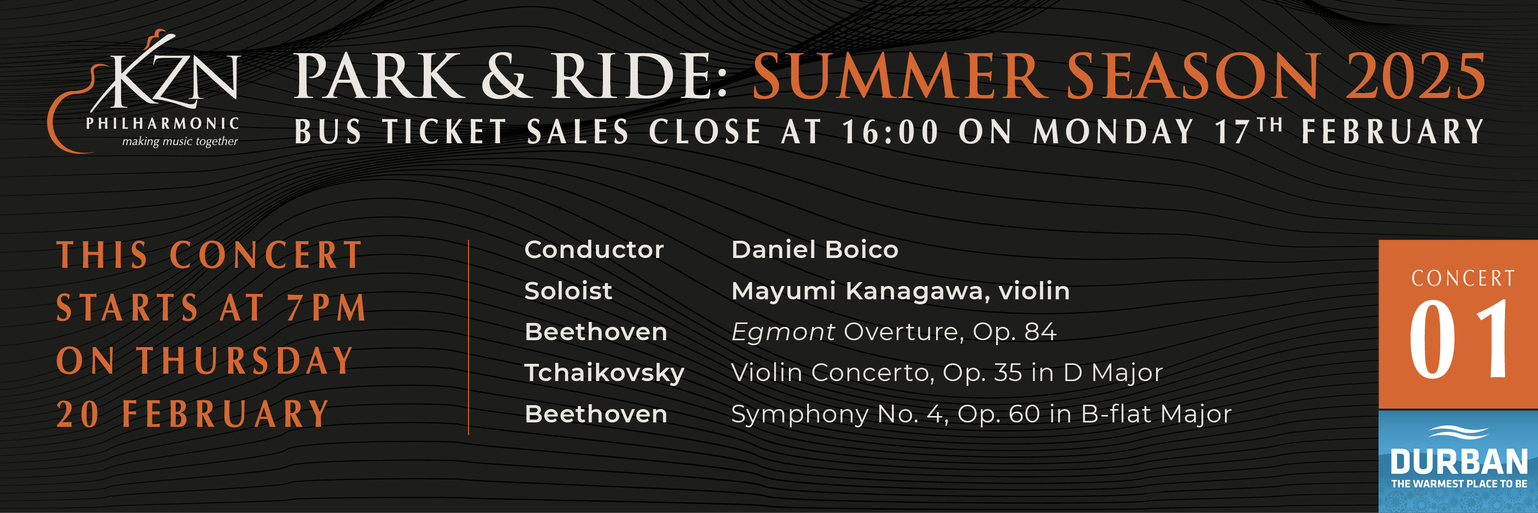 KZN Philharmonic Orchestra 2025 SUMMER Park & Ride Concert 1