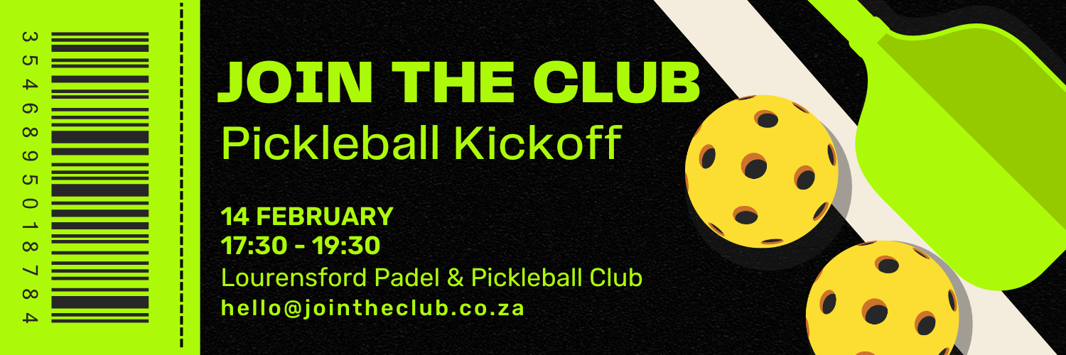 Join The Club Kickoff: Pickleball @ Lourensford