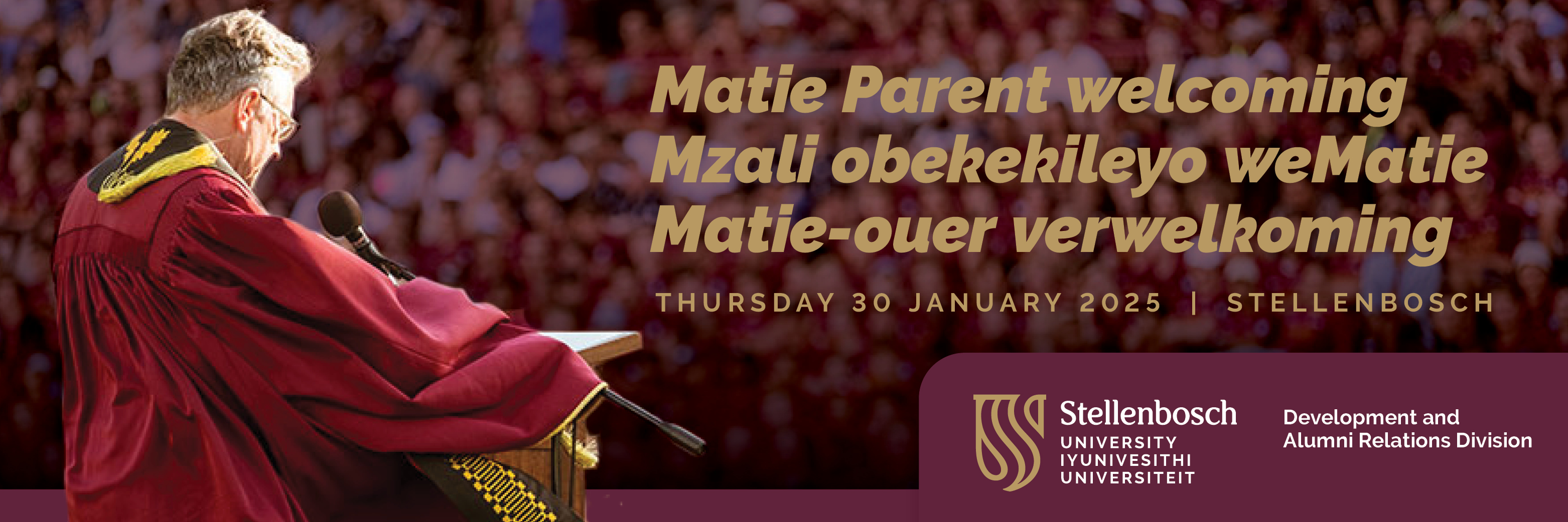 Matie Valued Parent Welcoming Drinks