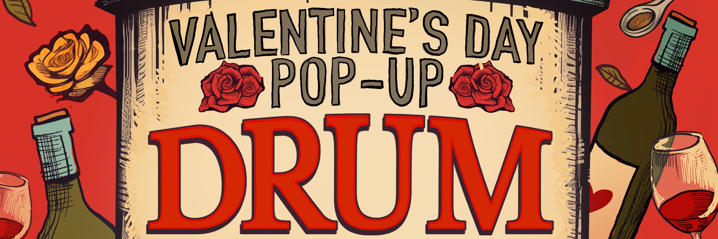 Drum Valentine's Day Pop-Up