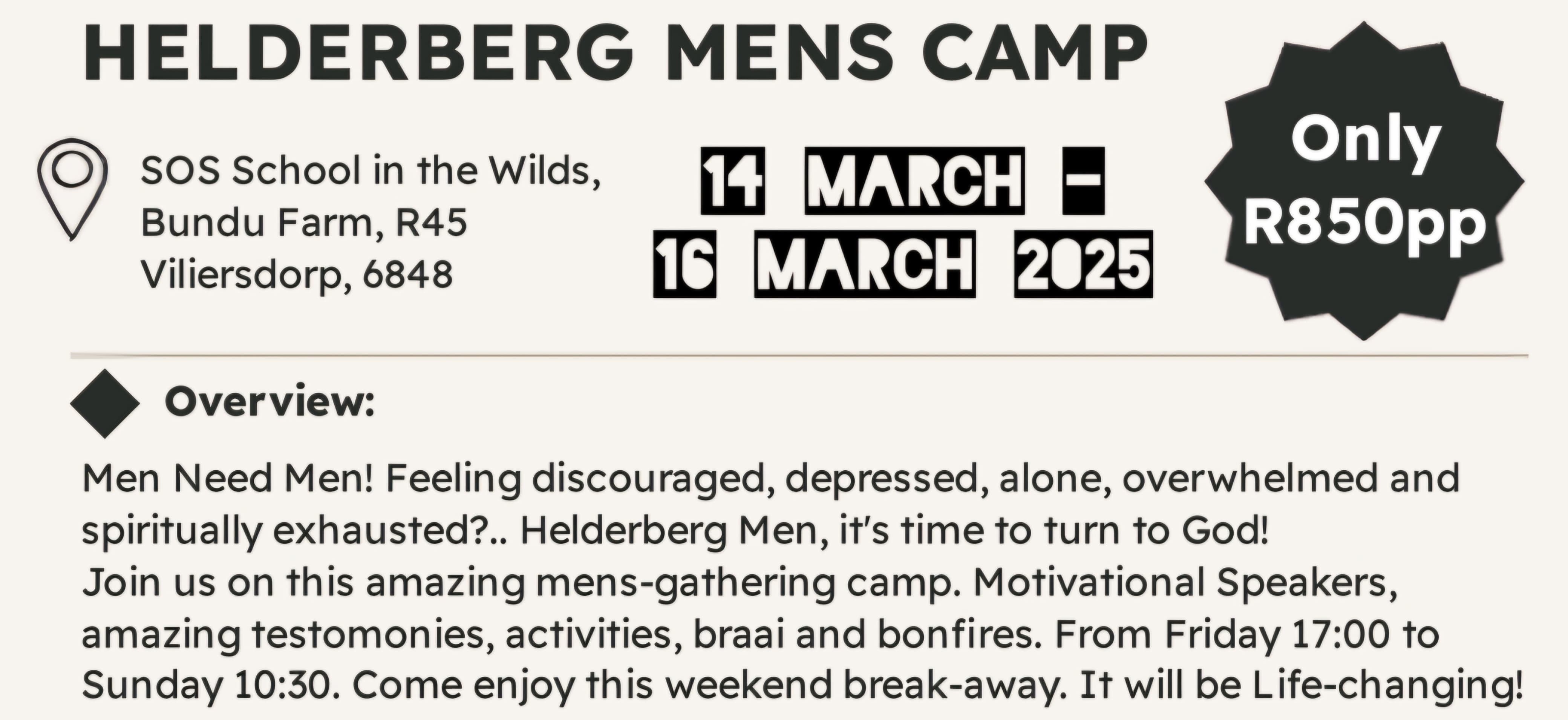 Helderberg Mens Camp