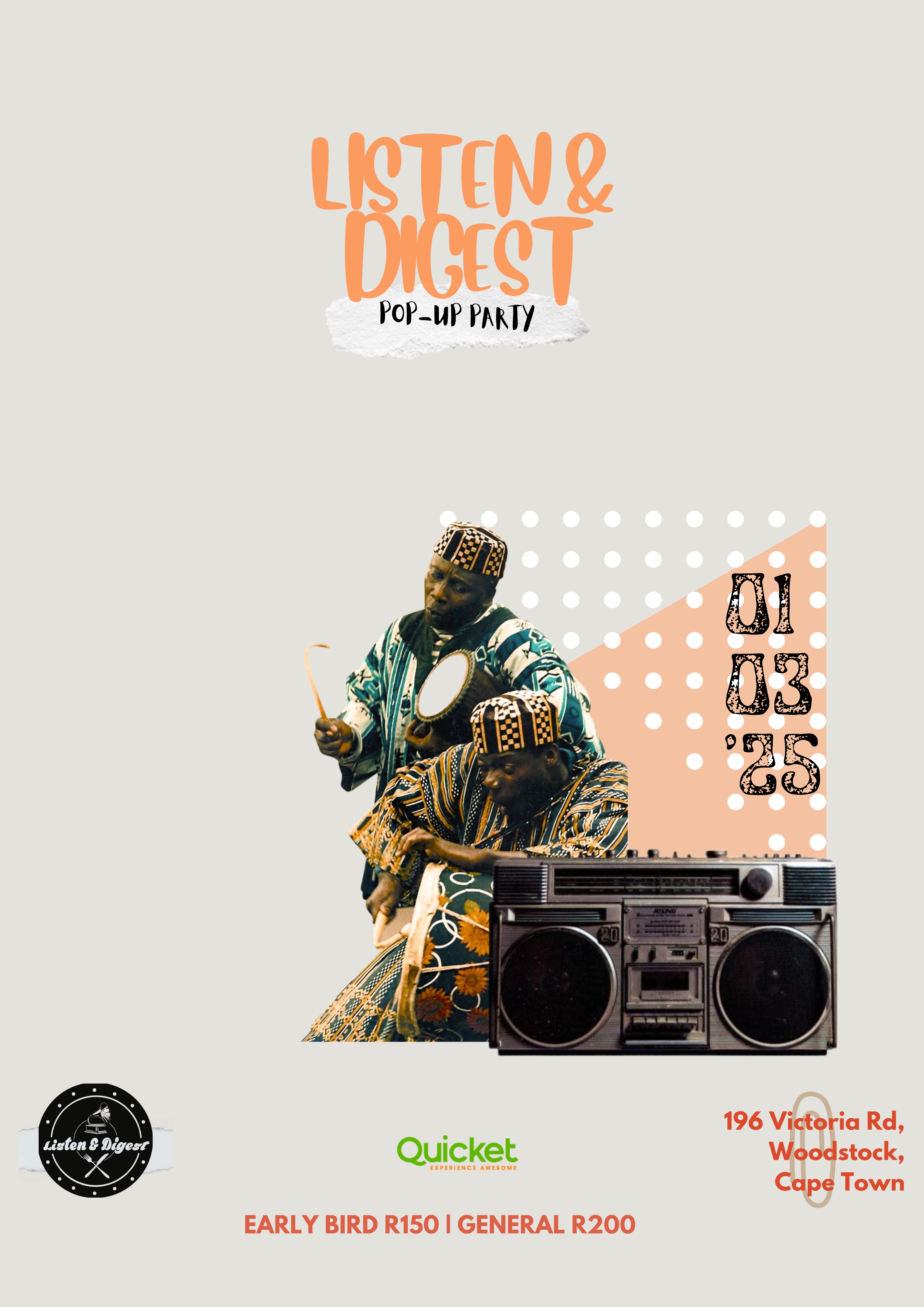 Listen & Digest Pop-Up @196 Victoria