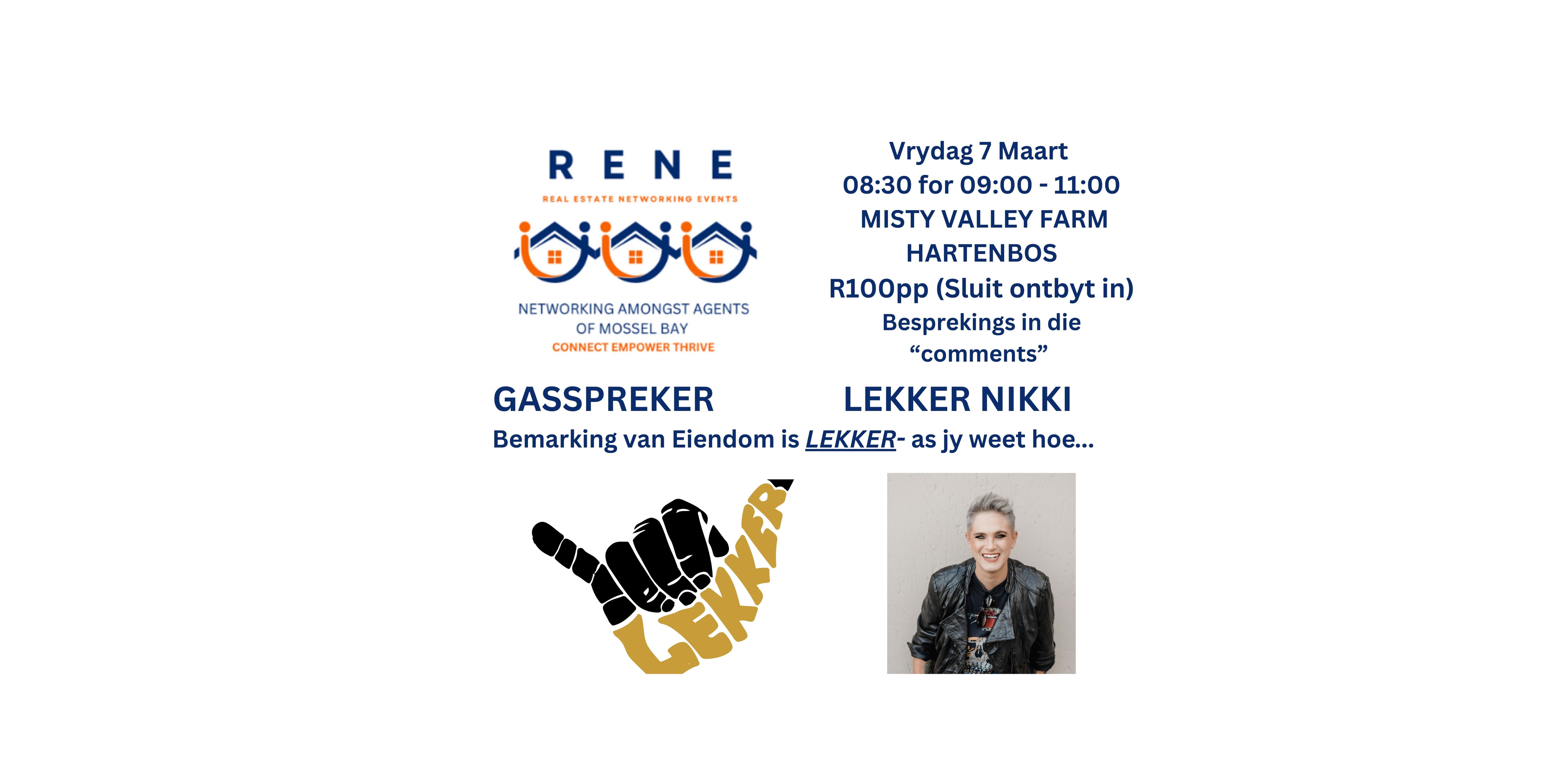 RENE - REAL ESTATE NETWORKING EVENTS