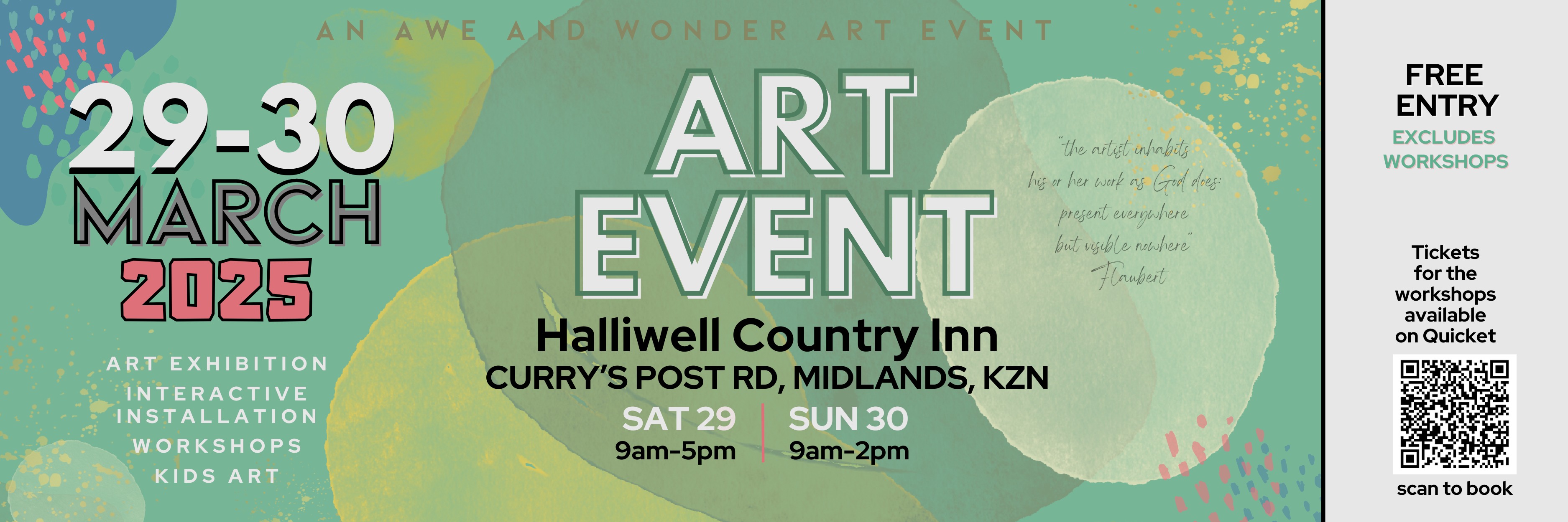 AWE & WONDER ART EVENT, HALLIWELL, MIDLANDS, KZN