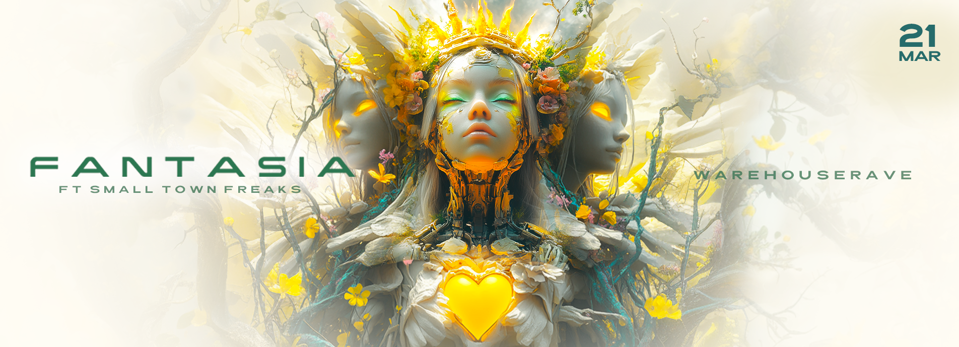 Fantasia Ft Small Town Freakz, Dana Brownstone, Moon Eclipse (3 International Acts) - Warehouse Rave - 21 March