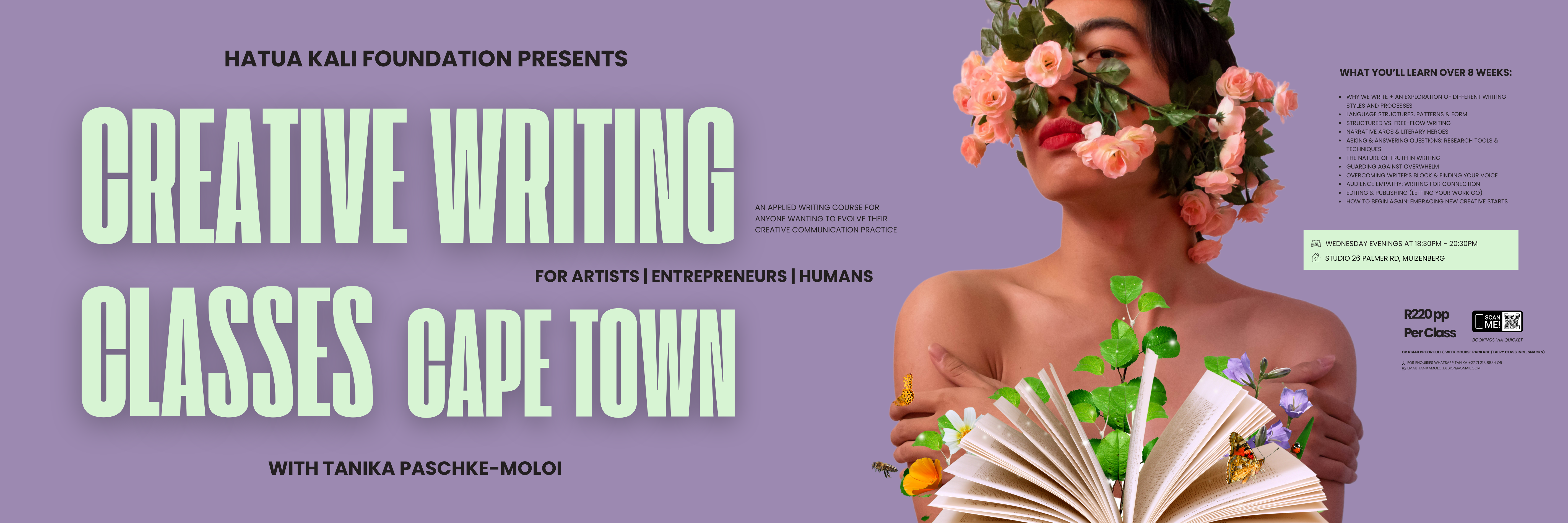 Creative Writing Classes for Artists and Entrepreneurs (Muizenberg | Deep South)
