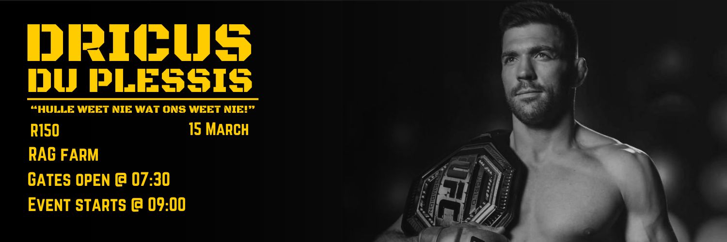 Dricus Du Plessis event - NWU Potchefstroom SCC Fundraiser