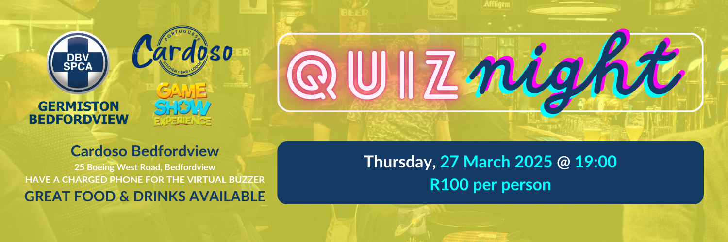 SPCA Quiz Night at Cardoso Bedfordview