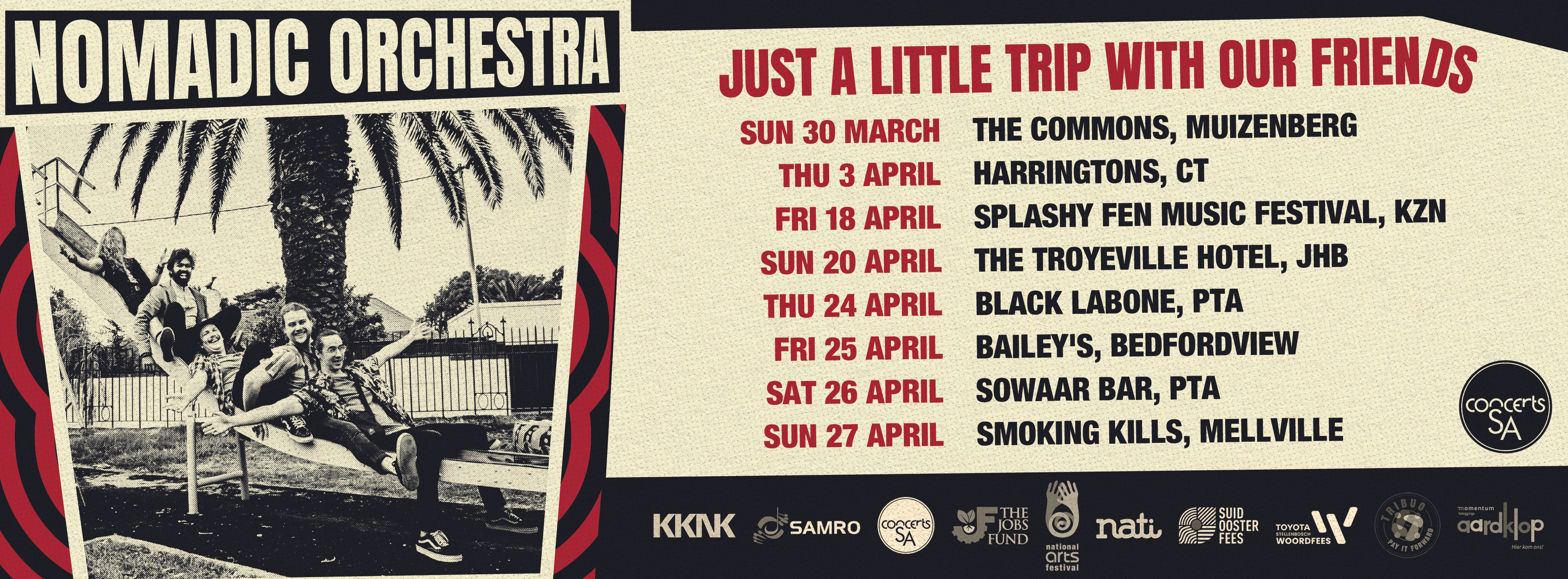 Nomadic Orchestra and Black Heidi live at Bailey’s Bedfordview