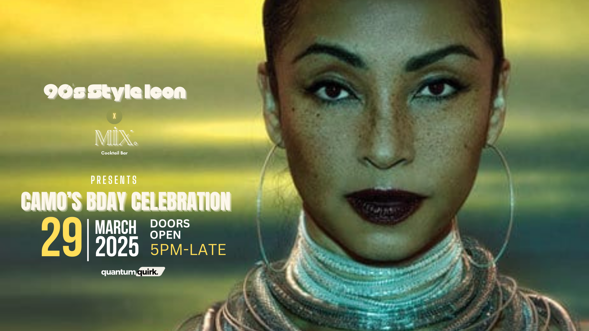 90's Style Icon x Mix Cocktail Bar Presents: Camo's Bday Celebration