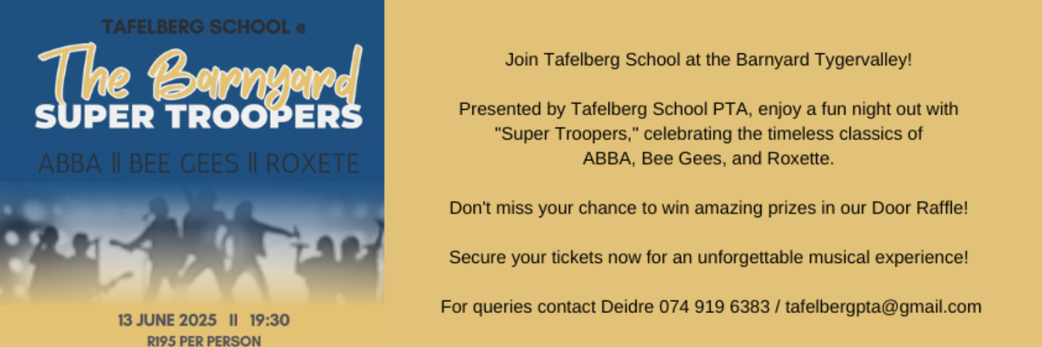 Tafelberg School @ The Barnyard with Super Troopers