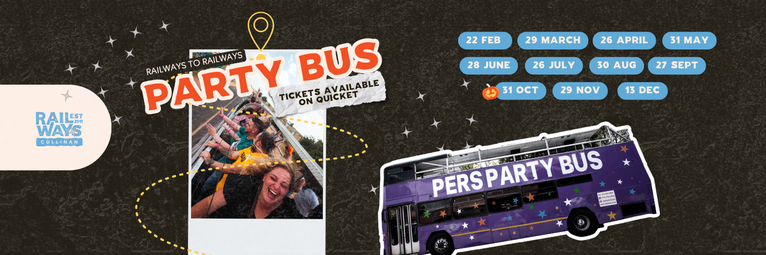 August- Railways to Railways Party Bus!