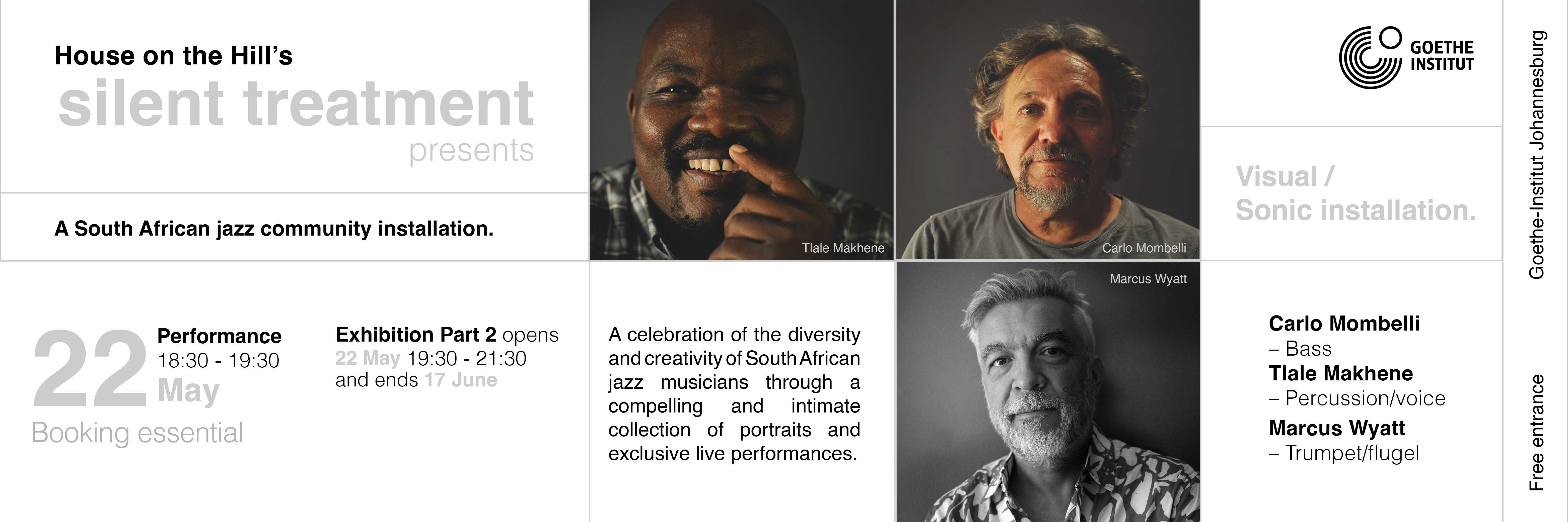 House on the Hill's 'Silent Treatment' presents Carlo Mombelli & Tlale Makhene, featuring Marcus Wyatt.