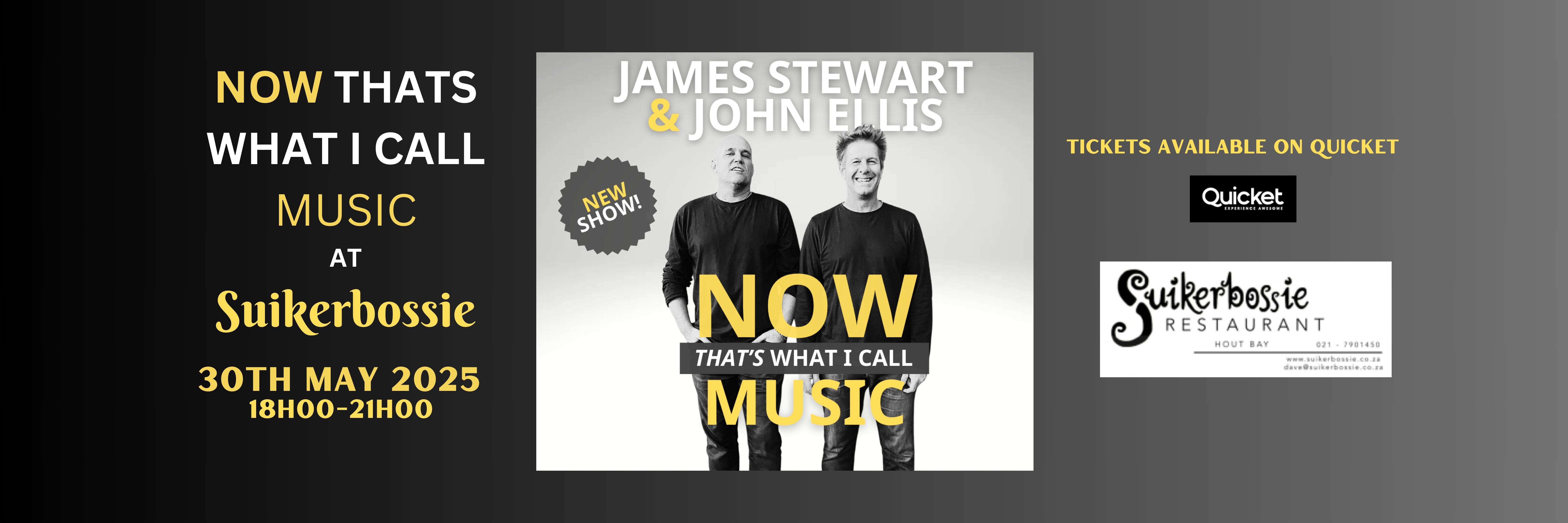 NOW THATS WHAT I CALL MUSIC AT SUIKERBOSSIE