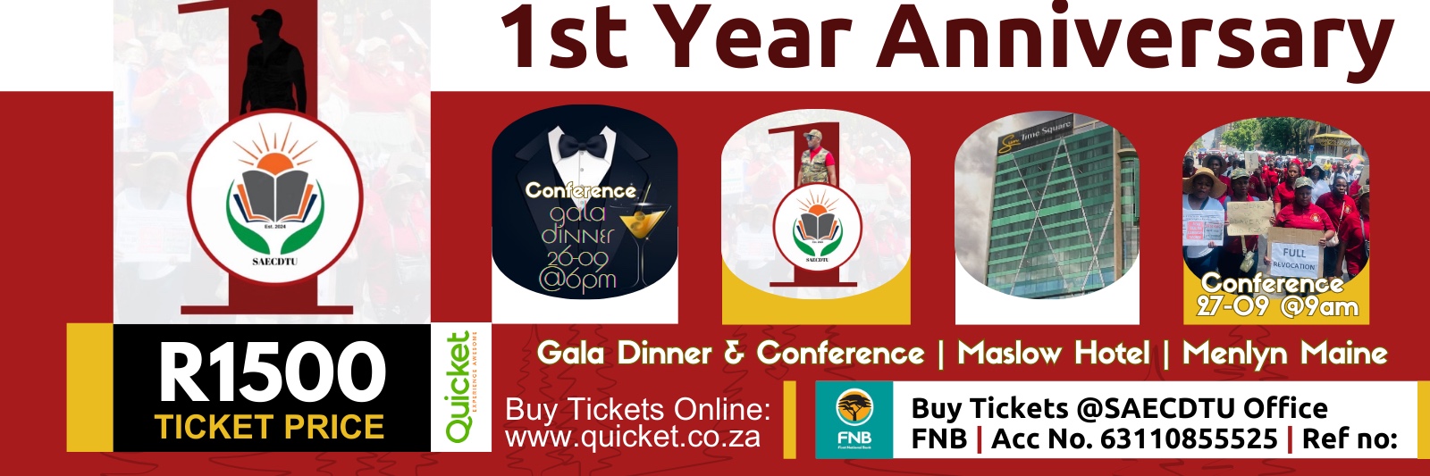 SAECDTU 1st YEAR ANNIVERSARY CELEBRATION & GALA DINNER