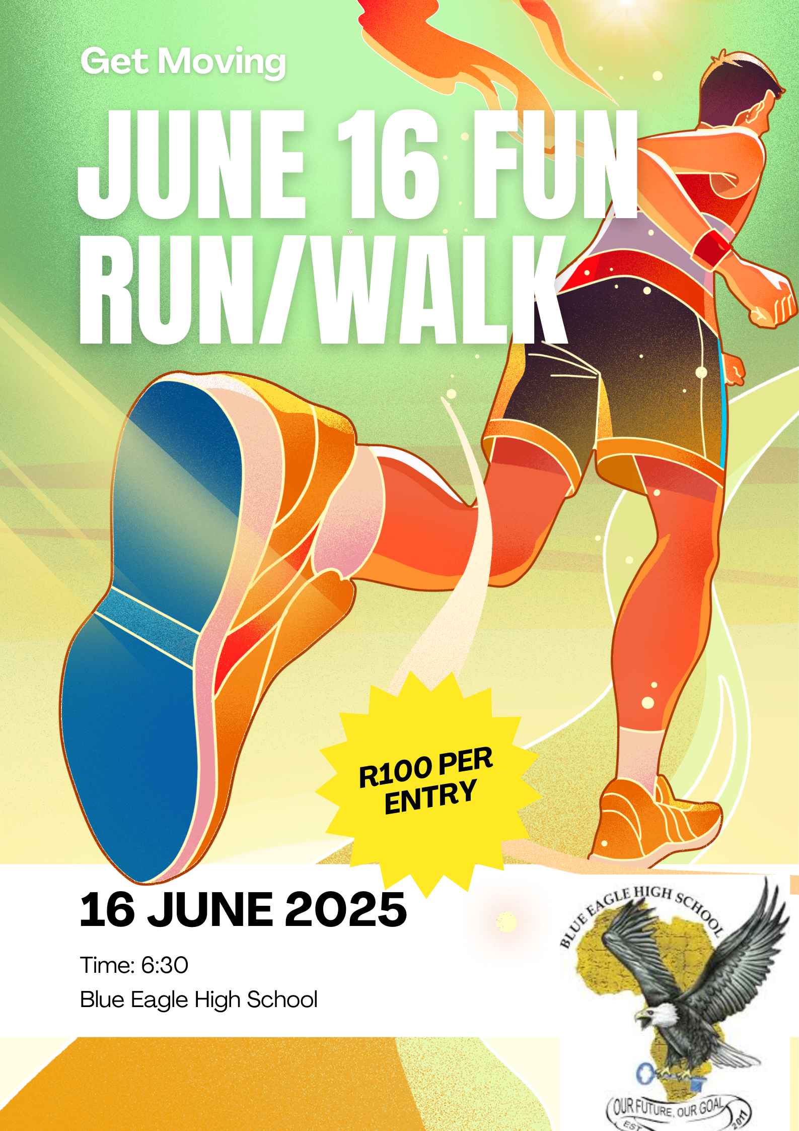 June 16 Fun run/walk-Blue Eagle High School