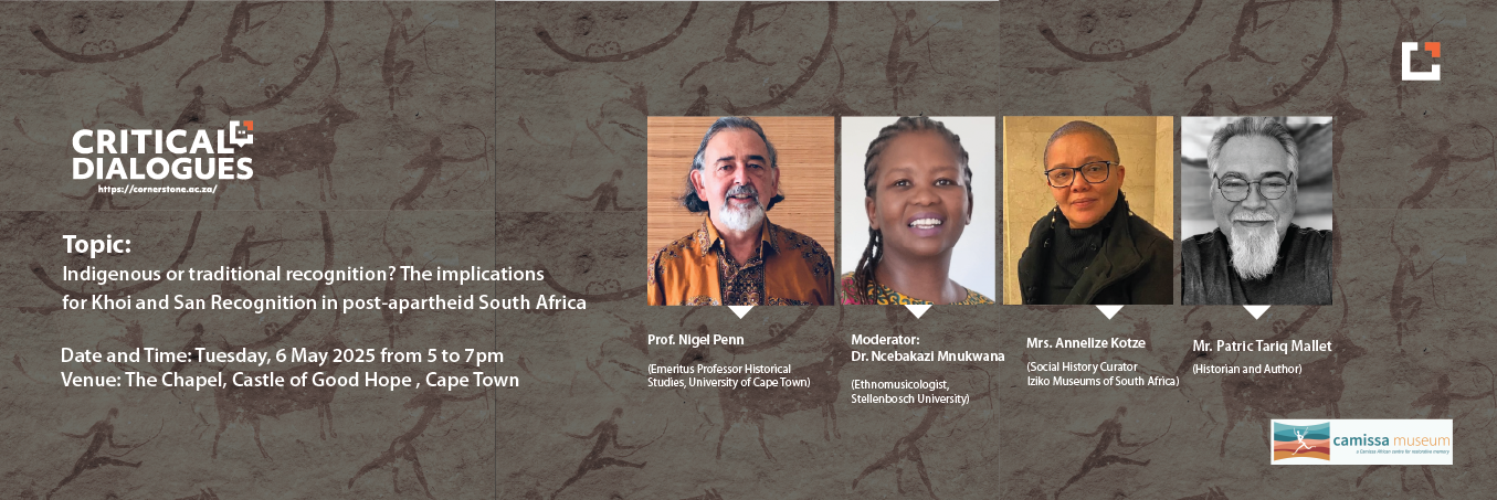 Critical Dialogues - "Indigenous or Traditional Recognition?: Khoisan Identity, Recognition and Its Implications in Post-Apartheid South Africa