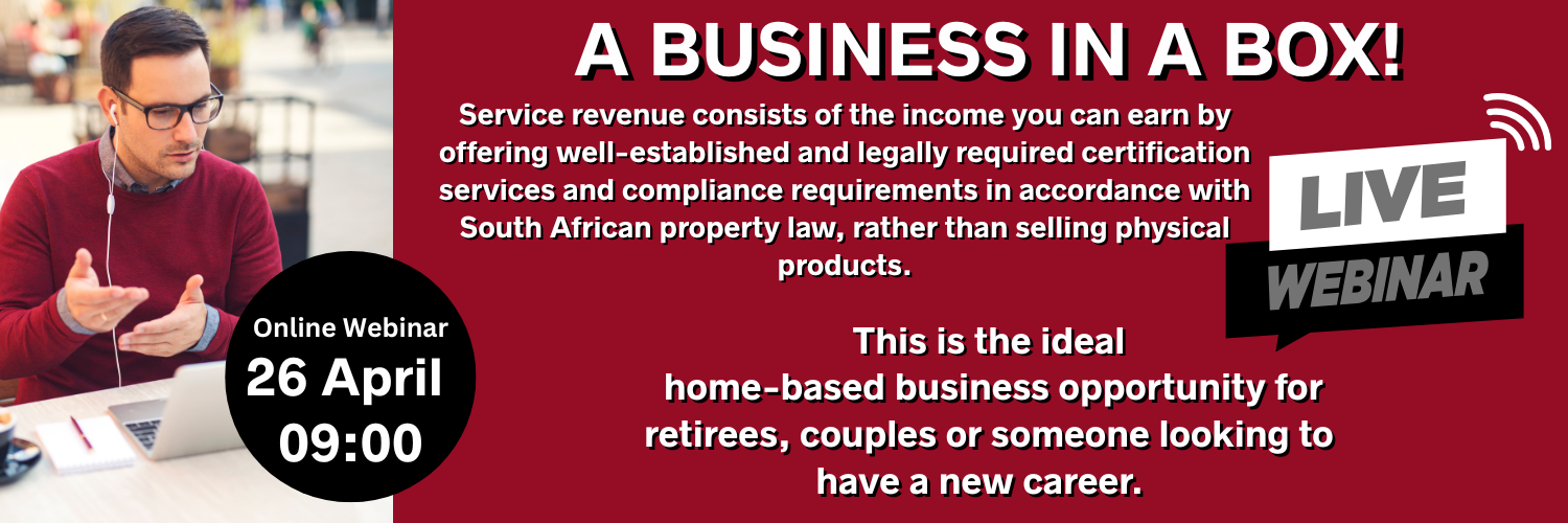 Business in a BOX! - The 105 minute WEBINAR that will change your life.