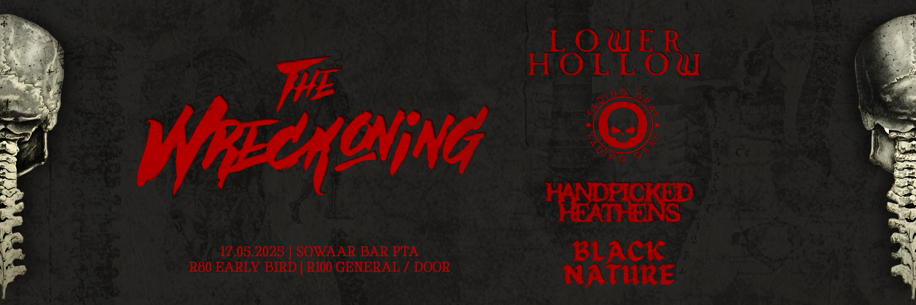Lower Hollow / Fading Gray / Handpicked Heathens / Black Nature LIVE at Sowaar Bar PTA