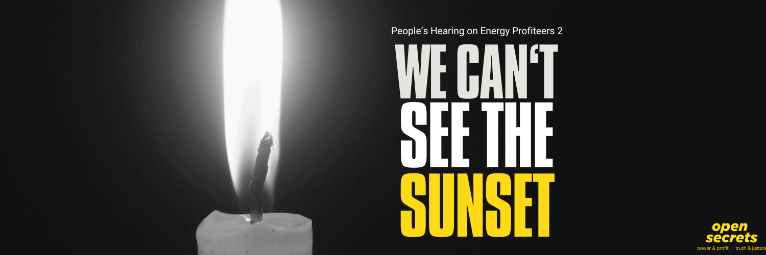 People's Hearing on Energy Profiteers Part 2: We Can't See the Sunset