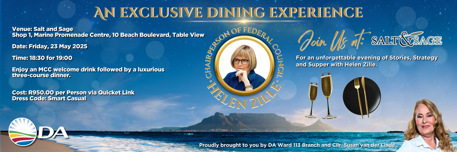 An evening with Helen Zille