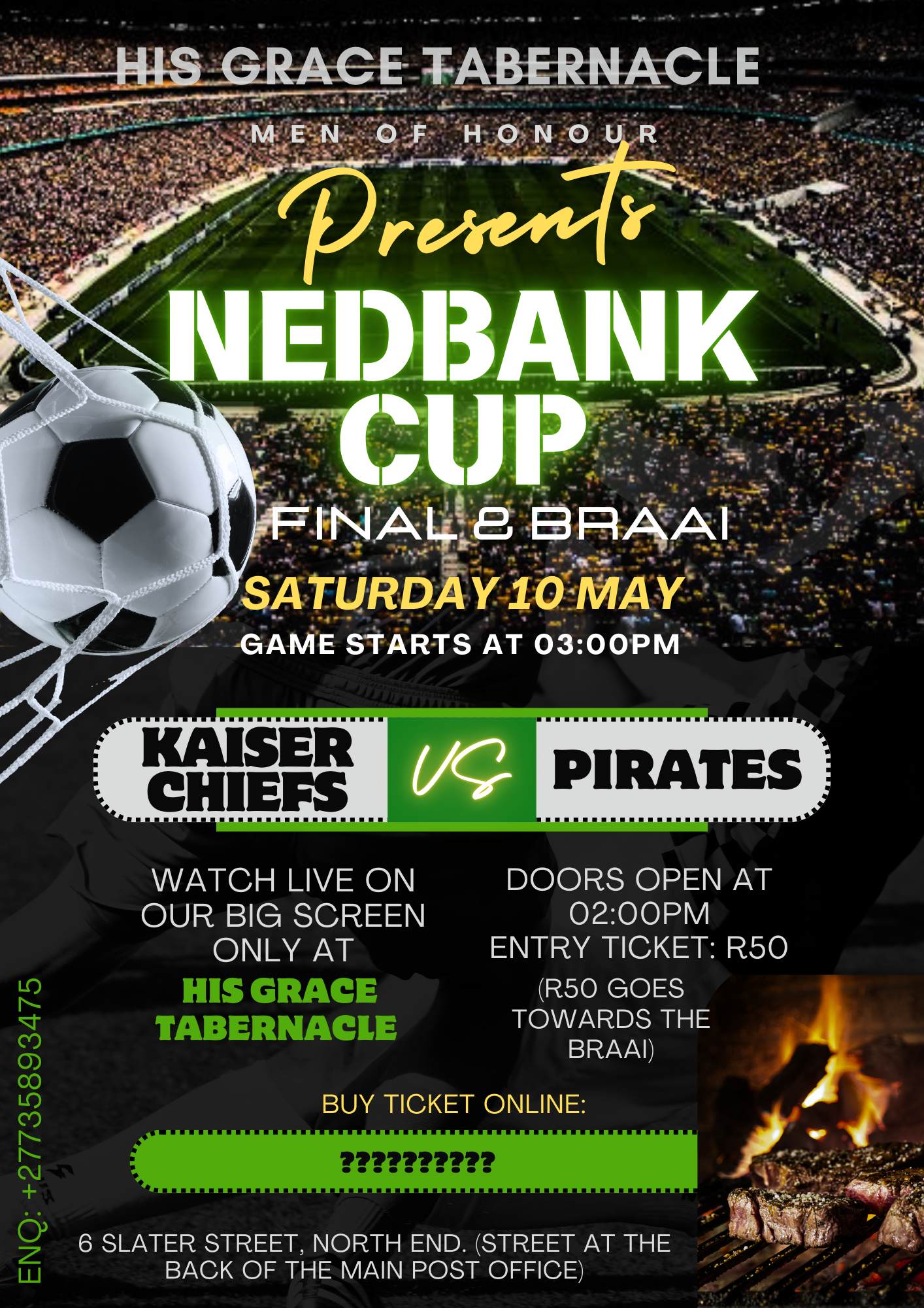 Nedbank Cup Final Big screen & Braai